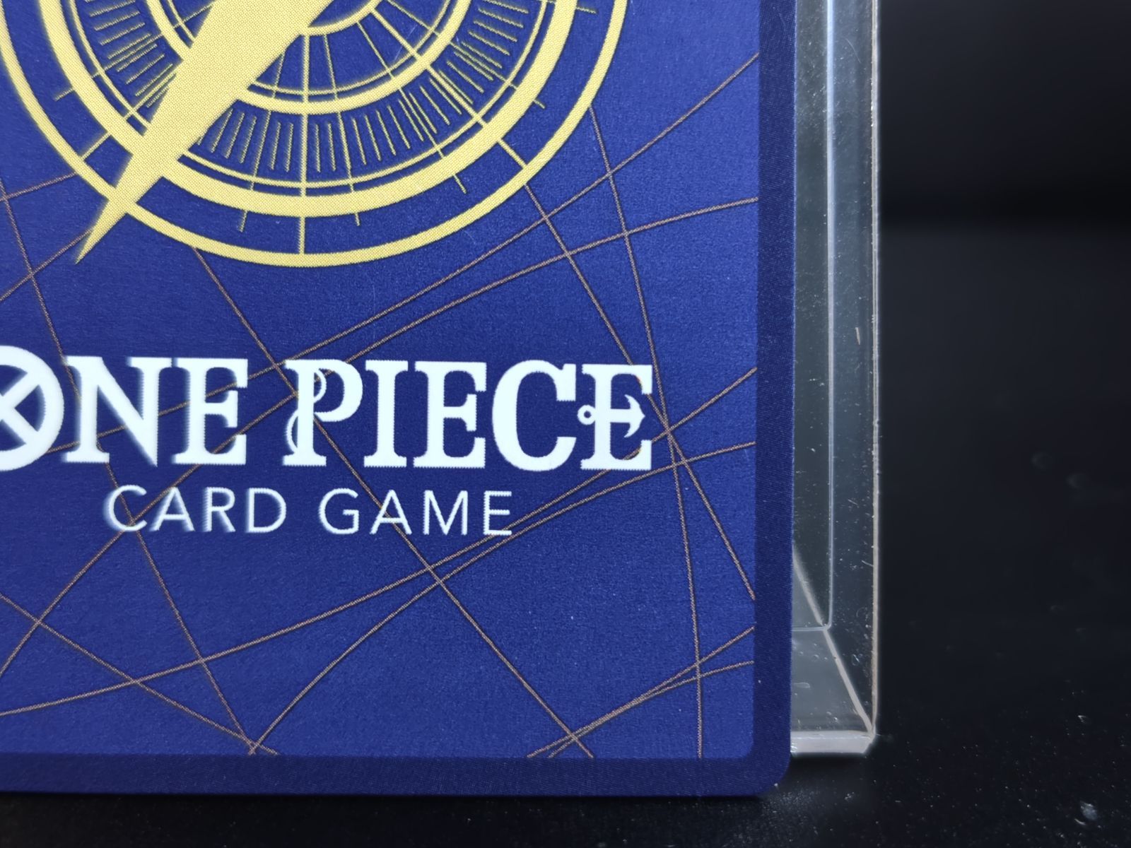 Used One Piece Card Game Monkey D. Luffy P-033 promotional card with scratches and dirt from Japan