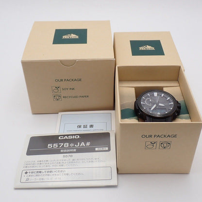 Casio Pro Trek Climber Line Triple Sensor Ver.3 Solar Radio Wave Watch with Composite Band PRW-60FC-1AJF — Japan Import