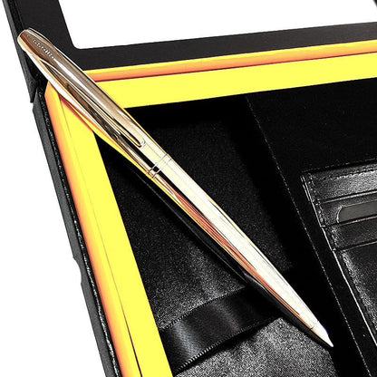 Cross ATX Gift Set with Ballpoint Pen and Card Case — Japan Import
