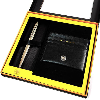 Cross ATX Gift Set with Ballpoint Pen and Card Case — Japan Import
