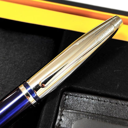 Cross Calais Ballpoint Pen Gift Set with Card Case — Japan Import