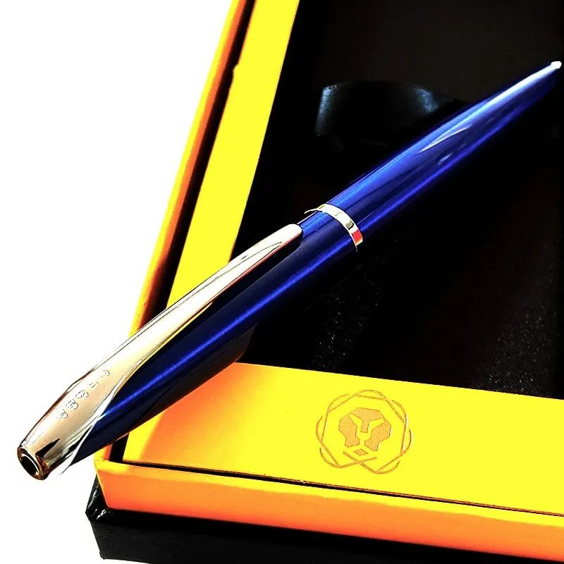 Cross ATX Series Gift Set with Blue Translucent Ballpoint Pen and Card Case — Japan Import