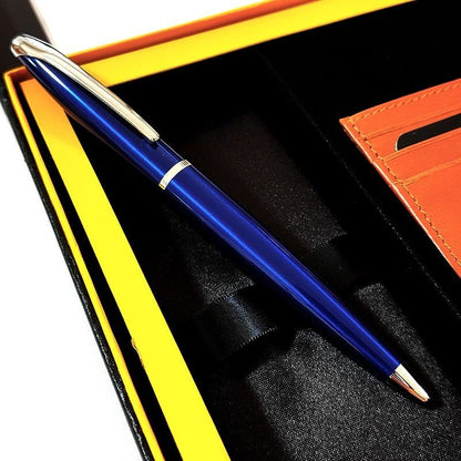 Cross Series ATX Ballpoint Pen with Card Case and Gift Box - Translucent Blue