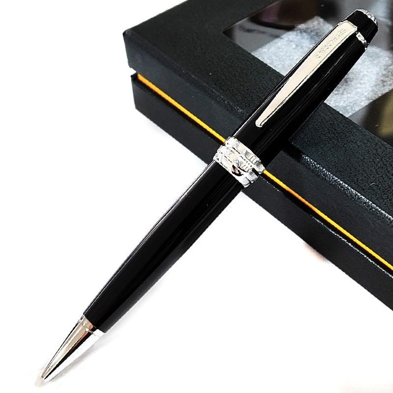 Cross Bailey Black Ballpoint Pen with Card Case and Gift Box — Japan Import
