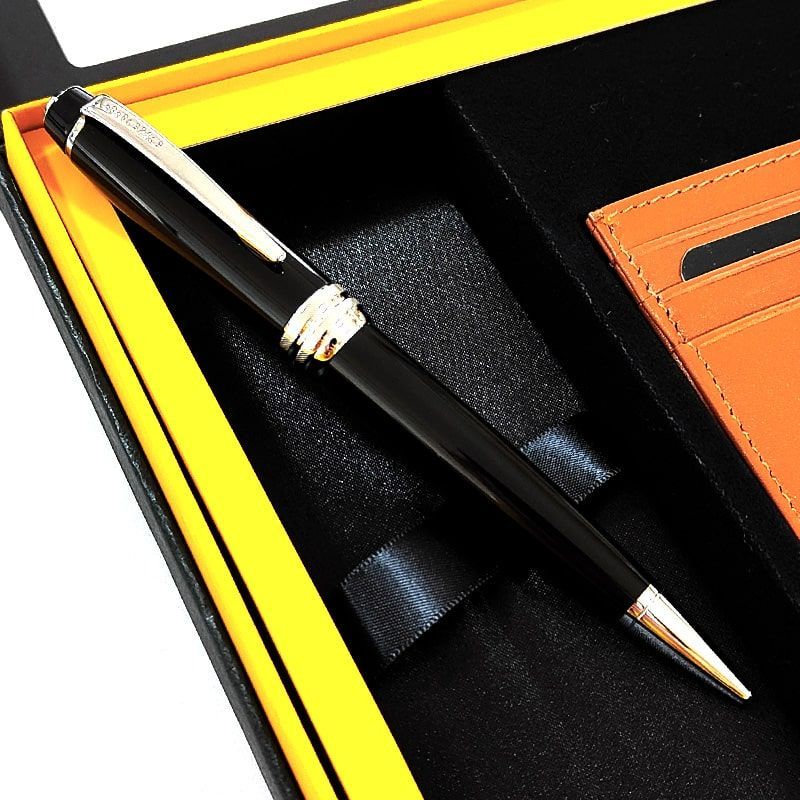 Cross Bailey Black Gift Set with Card Case and Box by Cross