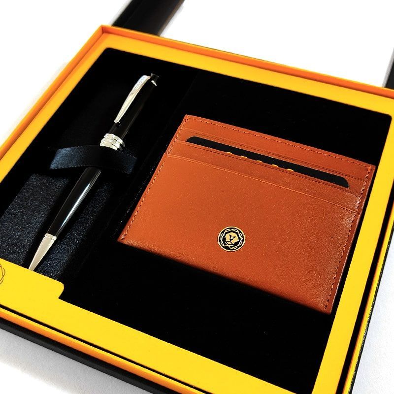 Cross Bailey Black Gift Set with Card Case and Box by Cross