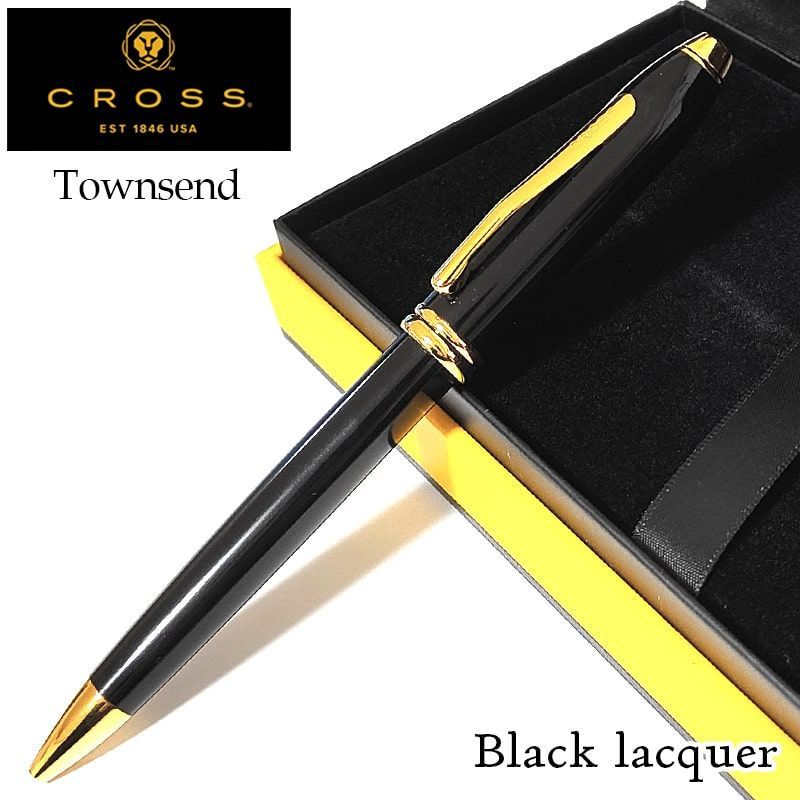 Cross Townsend Black Lacquer Gold Pen CROSS-N572TW