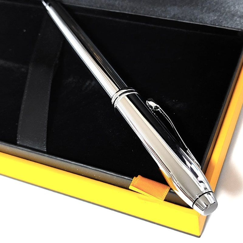 Cross Townsend Chrome SP Silver Ballpoint Pen Cross-N535 Japan Import