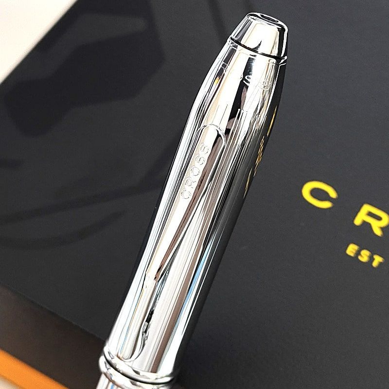Cross Townsend Chrome SP Silver Ballpoint Pen Cross-N535 Japan Import