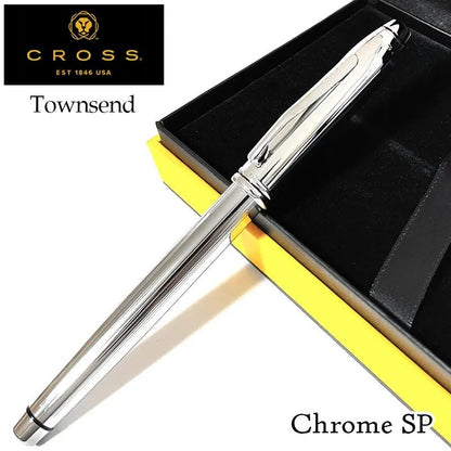 Cross Townsend Chrome SP Silver Ballpoint Pen Cross-N535 Japan Import