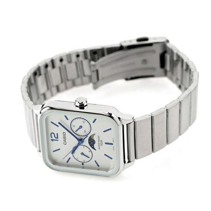 Casio Standard Series MTP-M305D-7AVDF Watch with Silver Stainless Steel Band — Japan Import