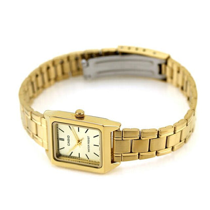 Casio Standard Model LTP-V007G-9EDF Gold Stainless Steel Watch