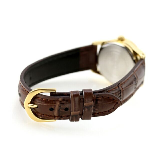 Casio Quartz Women's Watch LTP-V001GL-1BDF Brown Leather Band Analog Black Dial Japan Import