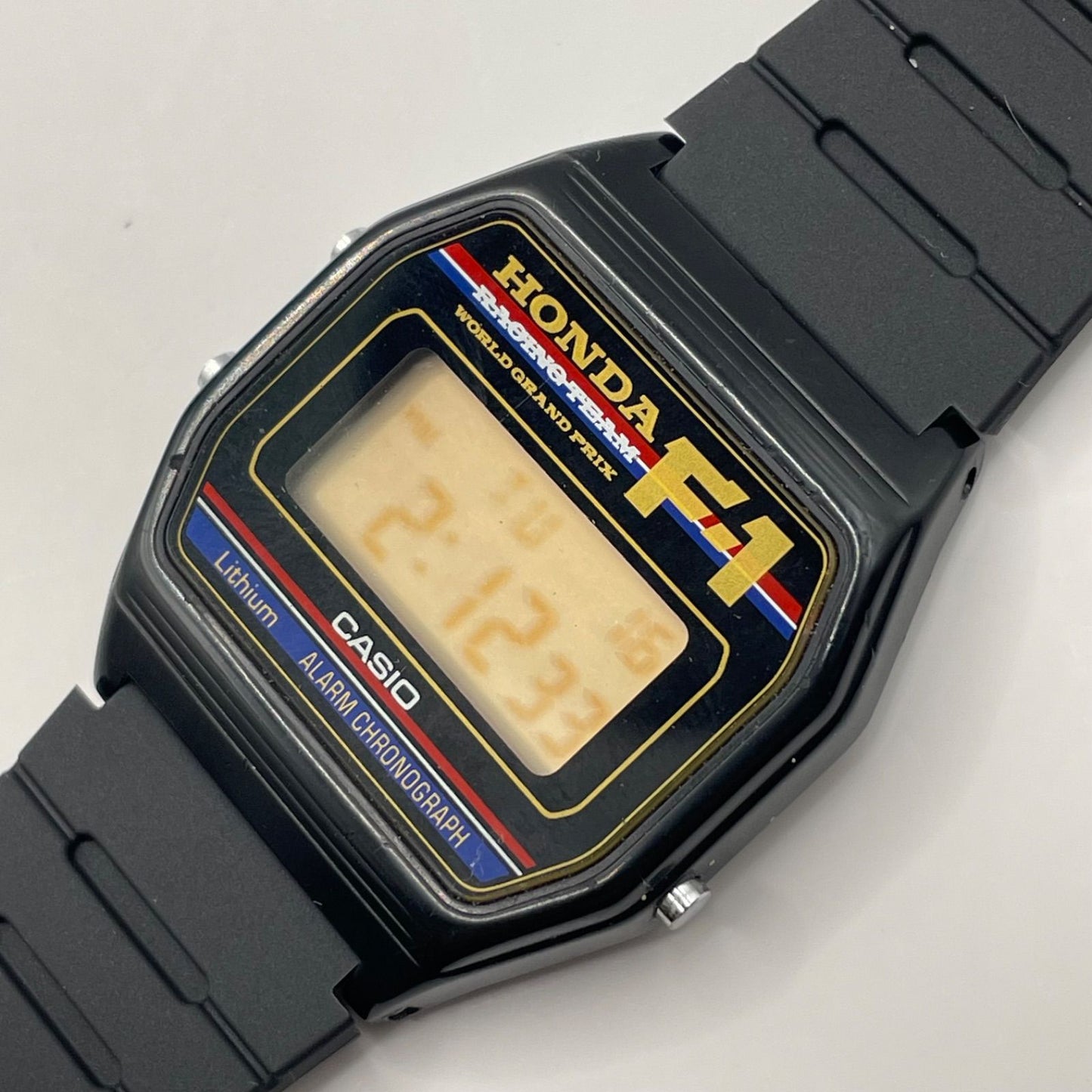 Casio Honda Racing Team F1 Collaboration Vintage Watch with Genuine Japanese Strap