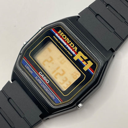 Casio Honda Racing Team F1 Collaboration Vintage Watch with Genuine Japanese Strap