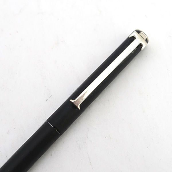 Tiffany & Co. T Clip Silver 925 Black Slim Twist Ballpoint Pen & Writing Instruments