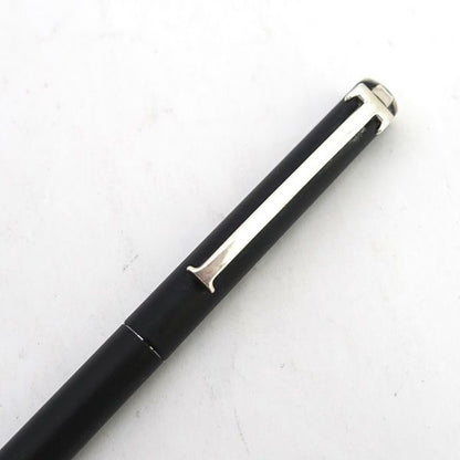 Tiffany & Co. T Clip Silver 925 Black Slim Twist Ballpoint Pen & Writing Instruments