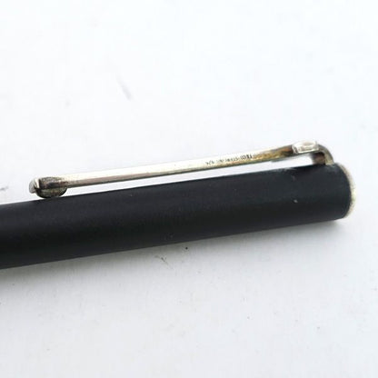 Tiffany & Co. T Clip Silver 925 Black Slim Twist Ballpoint Pen & Writing Instruments