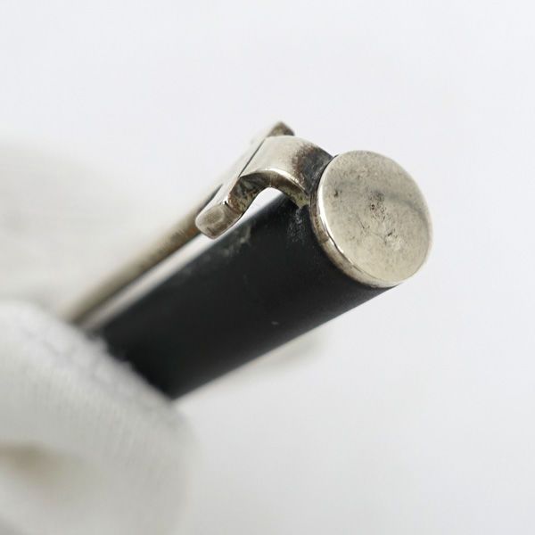 Tiffany & Co. T Clip Silver 925 Black Slim Twist Ballpoint Pen & Writing Instruments