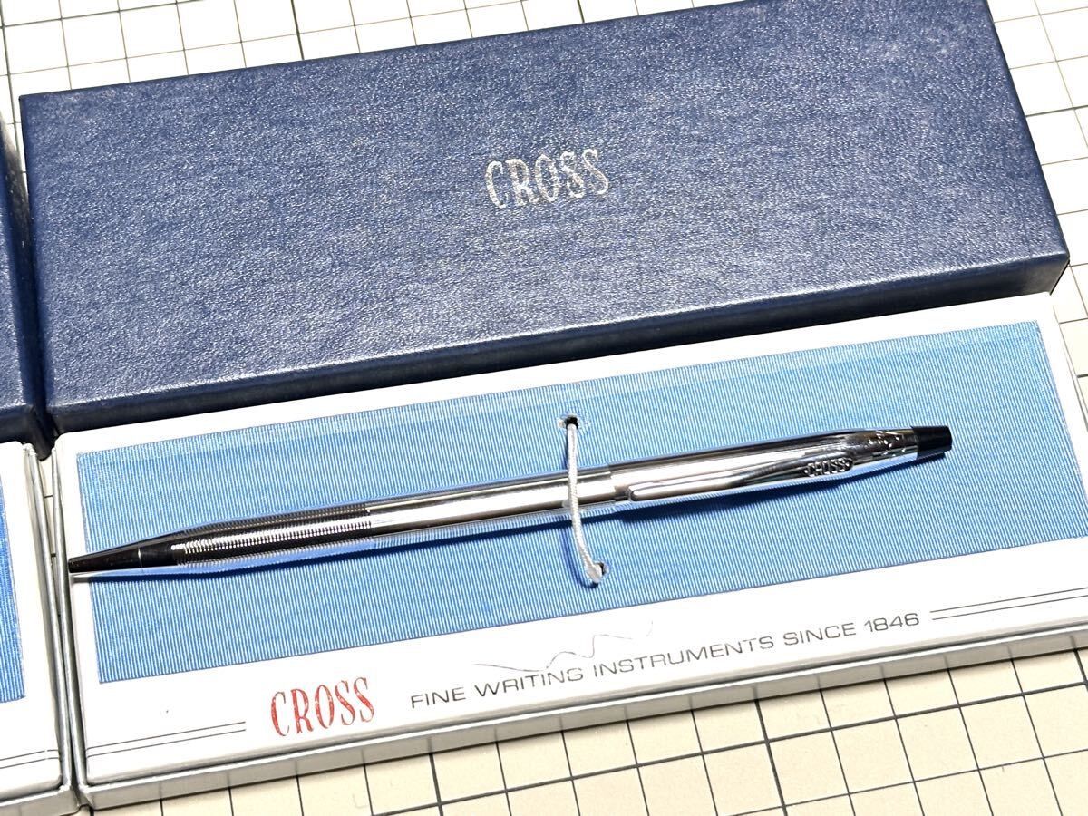 Cross Classic Century Twist Ballpoint Pen Set with 2 Silver Pens in Box