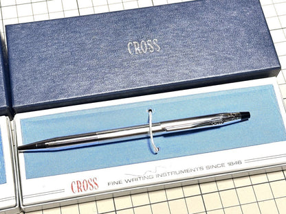 Cross Classic Century Twist Ballpoint Pen Set with 2 Silver Pens in Box