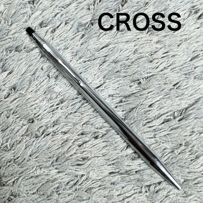 Cross Twist ballpoint pen with blue ink, Japan import, showing small scratches and twist-style design