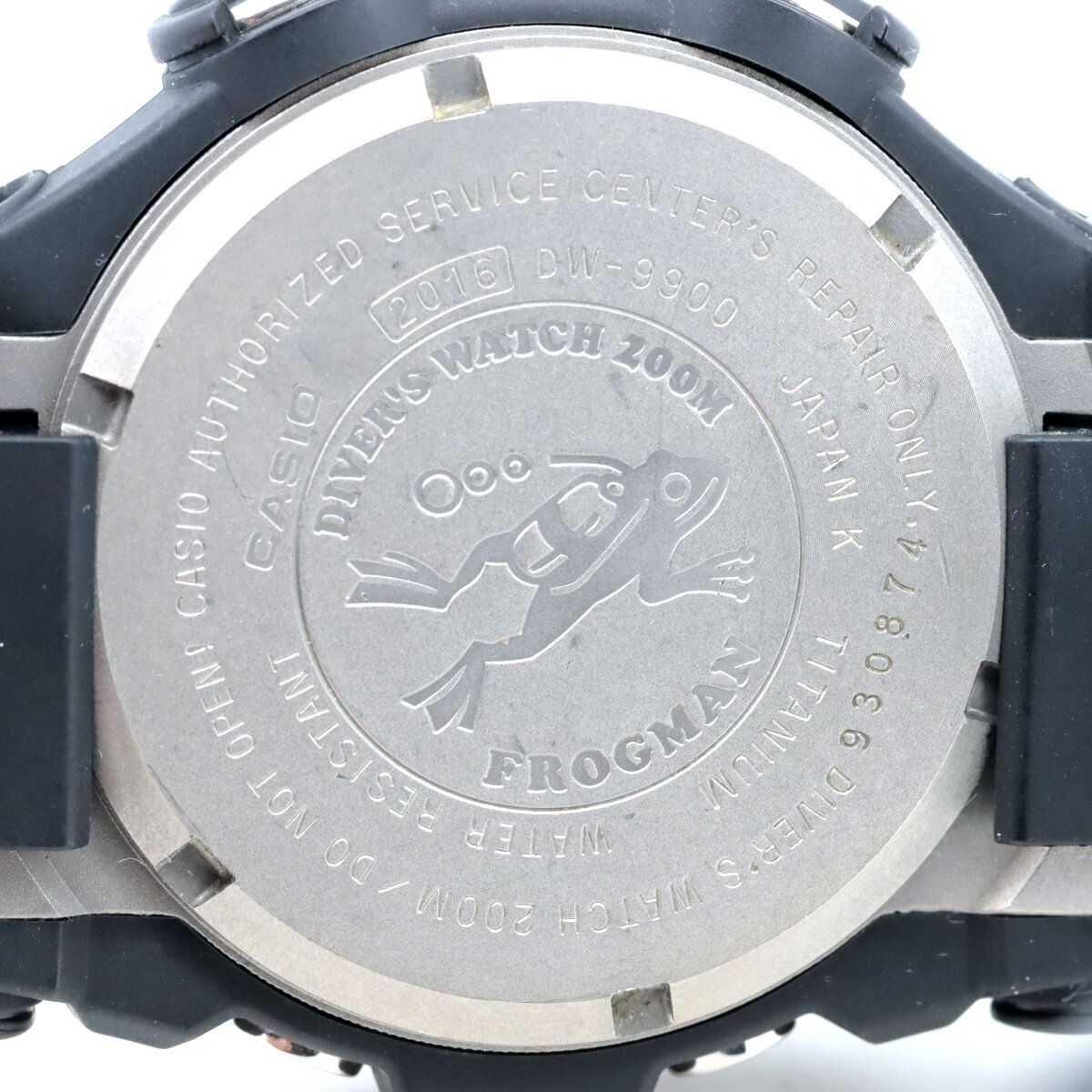 Casio Frogman FROGMAN DW-9900 Titanium Digital Watch with Resin Band — Japan Import
