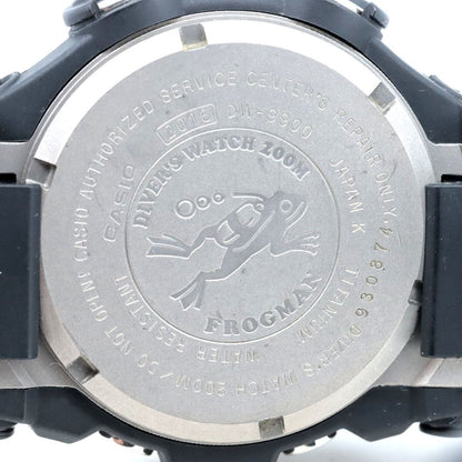 Casio Frogman FROGMAN DW-9900 Titanium Digital Watch with Resin Band — Japan Import