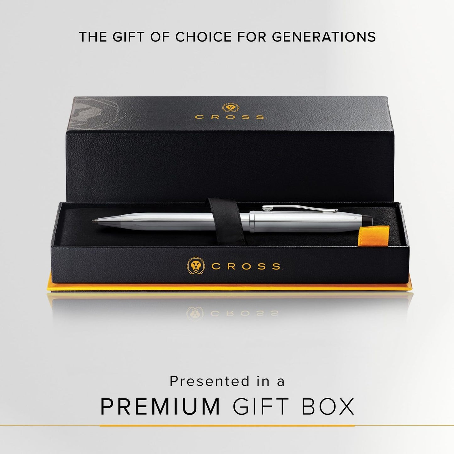 Cross Century II Ballpoint Pen with Silver Finish — Japan Import