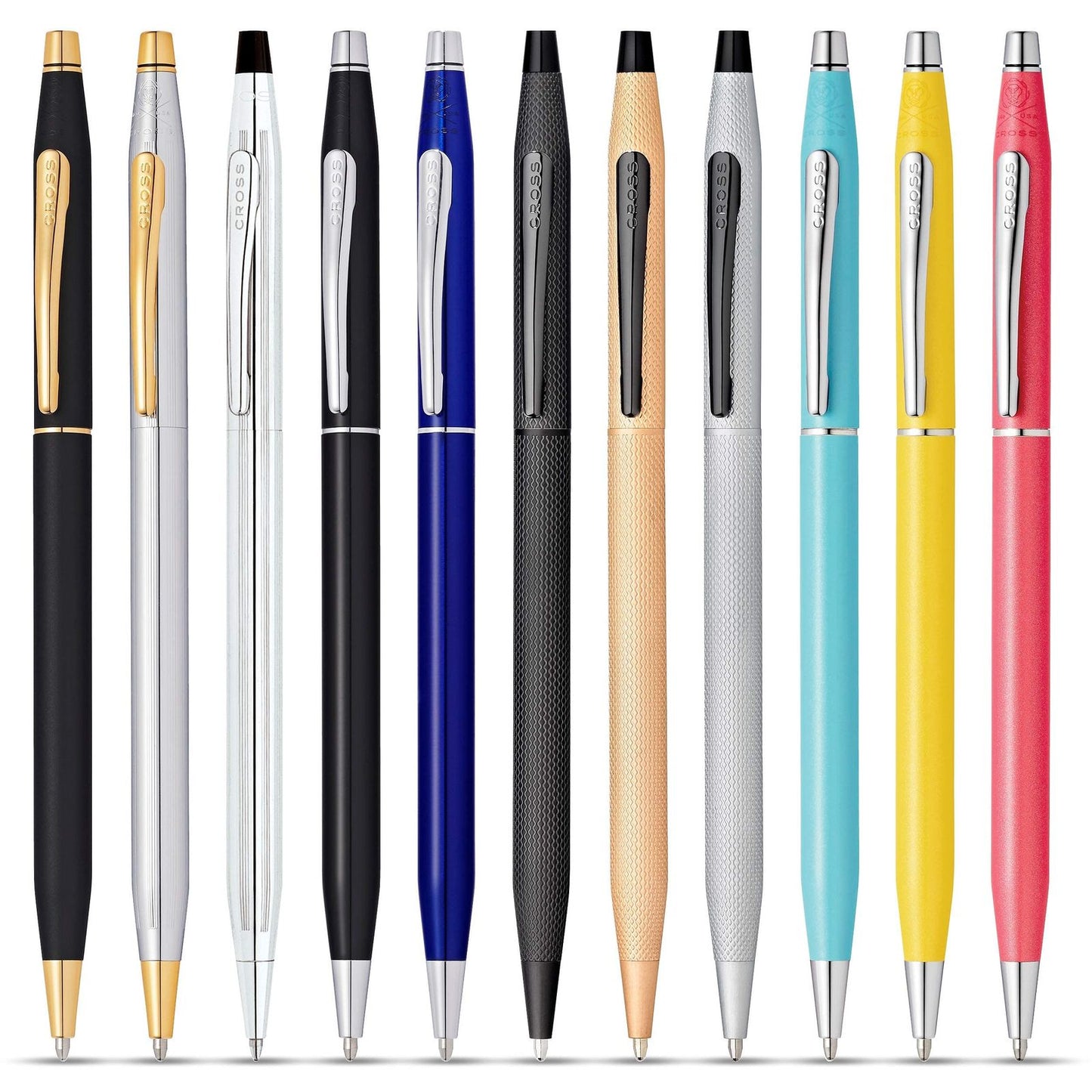 Cross Classic Century Chrome Premium Gift Box with Gift Shoppers High-End Oil-Based Ballpoint Pen Medium Point Gift for Fathers Da