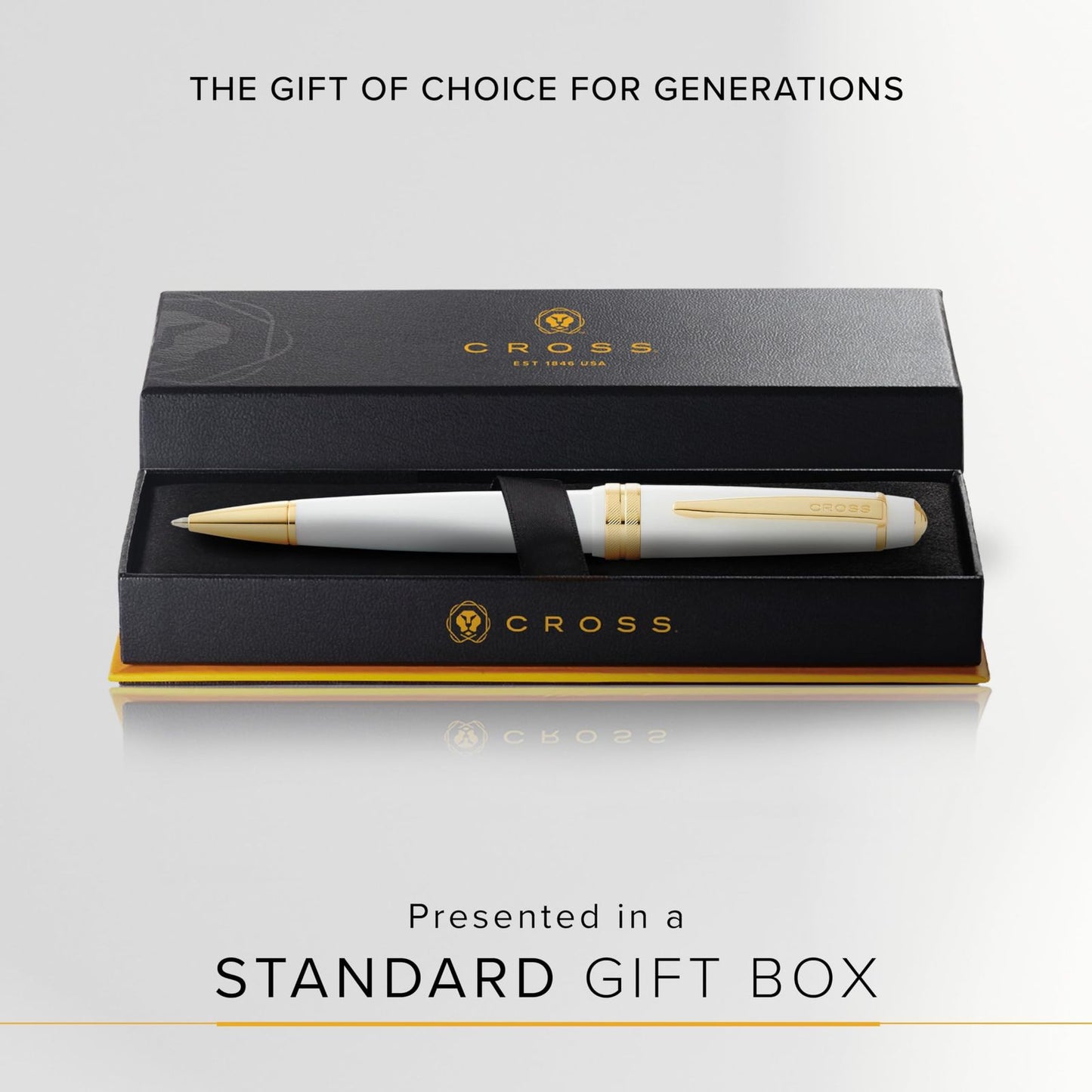 Cross Bailey Light White Gold Plated Ballpoint Pen NAT0742-10 — Japan Import
