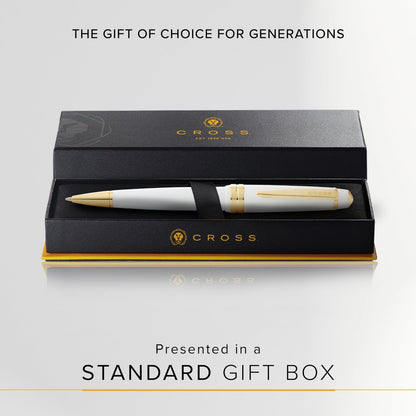 Cross Bailey Light White Gold Plated Ballpoint Pen NAT0742-10 — Japan Import