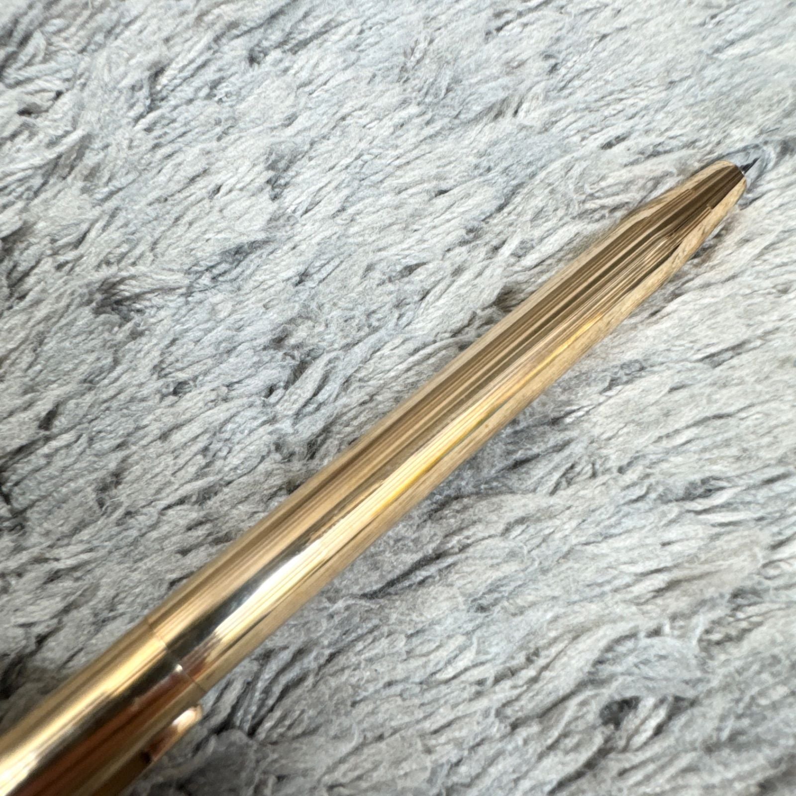 Cross 14KT gold twist mechanical pencil with slight scratches and light stains shown with its case