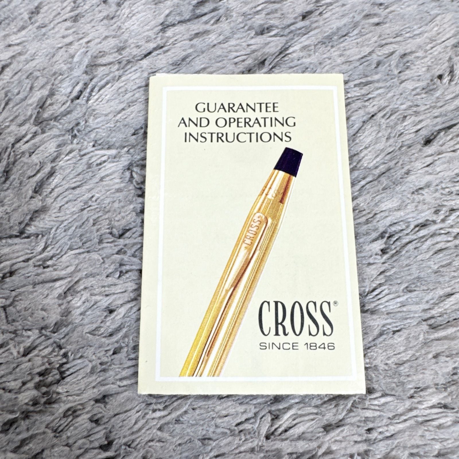 Cross 14KT gold twist mechanical pencil with slight scratches and light stains shown with its case