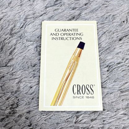 Cross 14KT gold twist mechanical pencil with slight scratches and light stains shown with its case