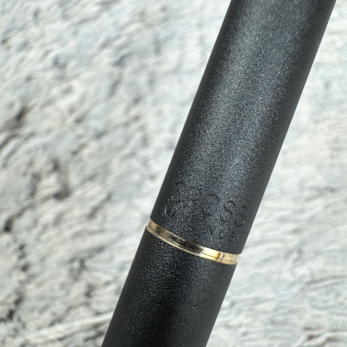 Cross XF fountain pen in matte black finish with gold clip, Japanese import
