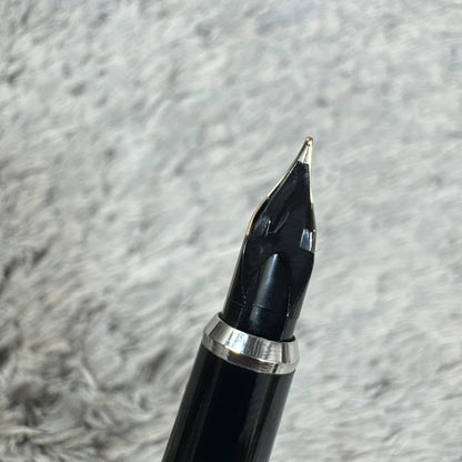 Cross XF fountain pen in matte black finish with gold clip, Japanese import