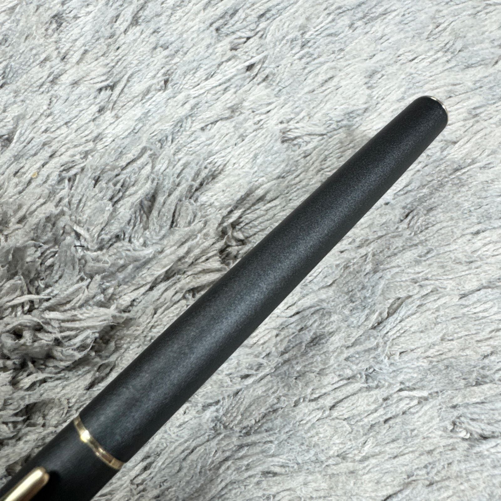 Cross XF fountain pen in matte black finish with gold clip, Japanese import