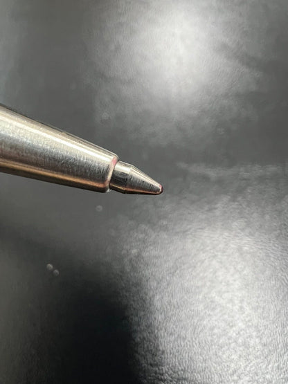 Parker 45 and Cross Classic Century vintage ballpoint pen set with silver metal and chrome finish