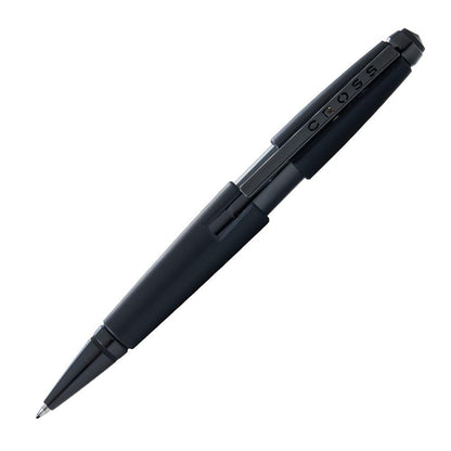 Cross NAT0555-11 capless rollerball pen with matte black lacquer finish and punch-out logo clip