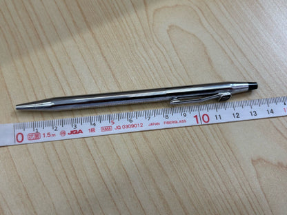Used Cross silver ballpoint pen with McDonald's logo and included case from Japan