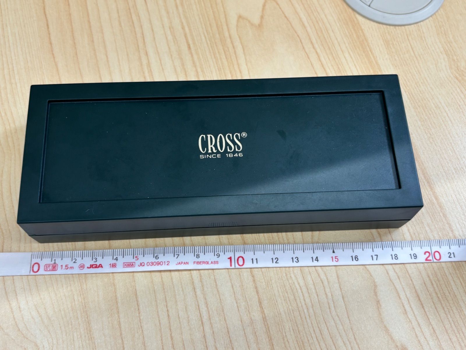 Used Cross silver ballpoint pen with McDonald's logo and included case from Japan