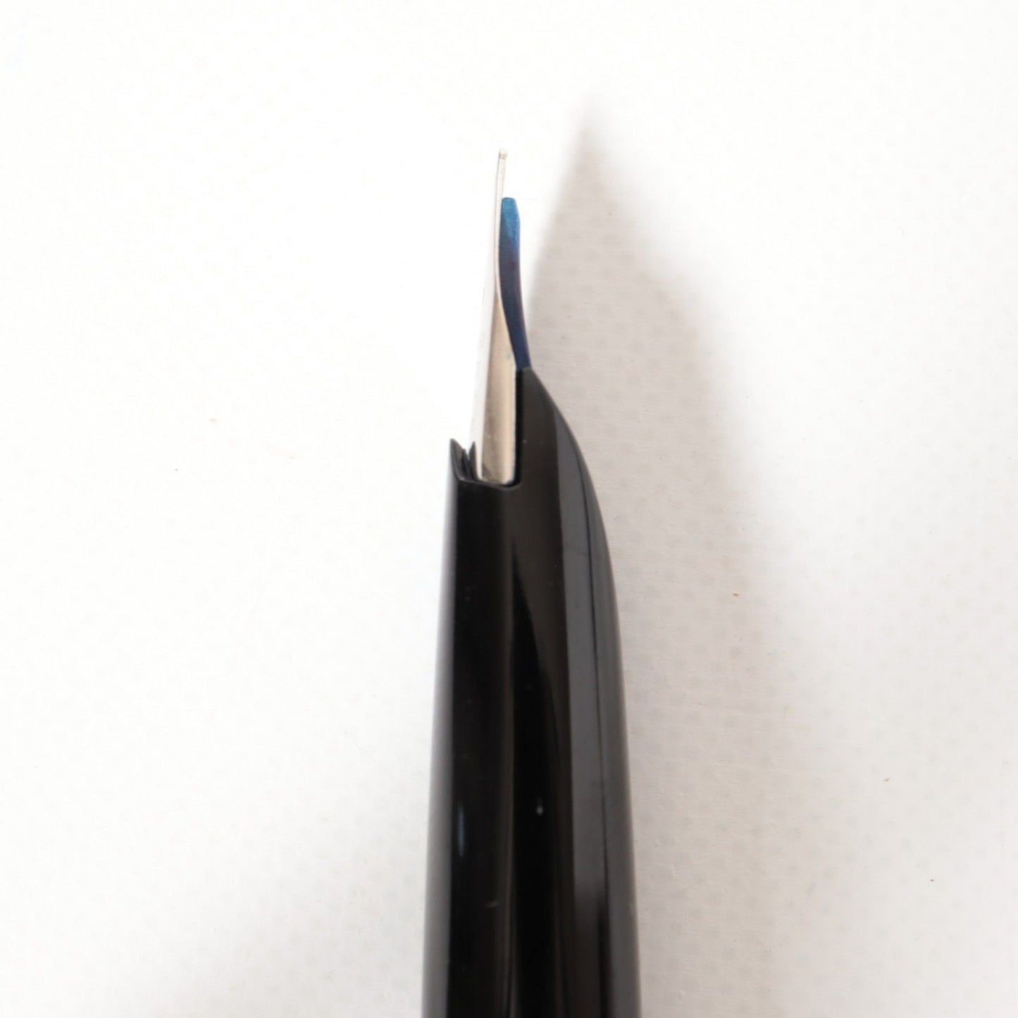 Pilot Elite Crosshatch short fountain pen in black and silver with 18K gold nib, vintage 1975 model