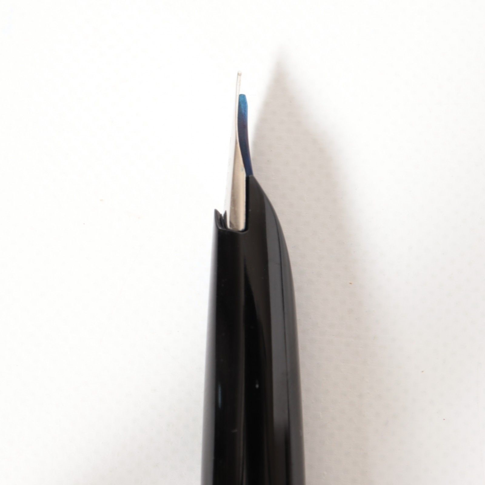 Pilot Elite Crosshatch short fountain pen in black and silver with 18K gold nib, vintage 1975 model
