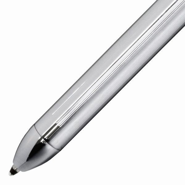 Cross Stylus Ballpoint Pen Model AT0090-1ST Chrome with Black and Red Ink and 0.5mm Pencil