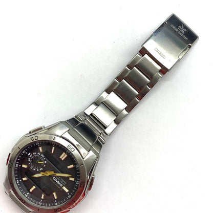 Casio Digital Analog Combination Watch Model WVA-M650 Black Stainless Steel