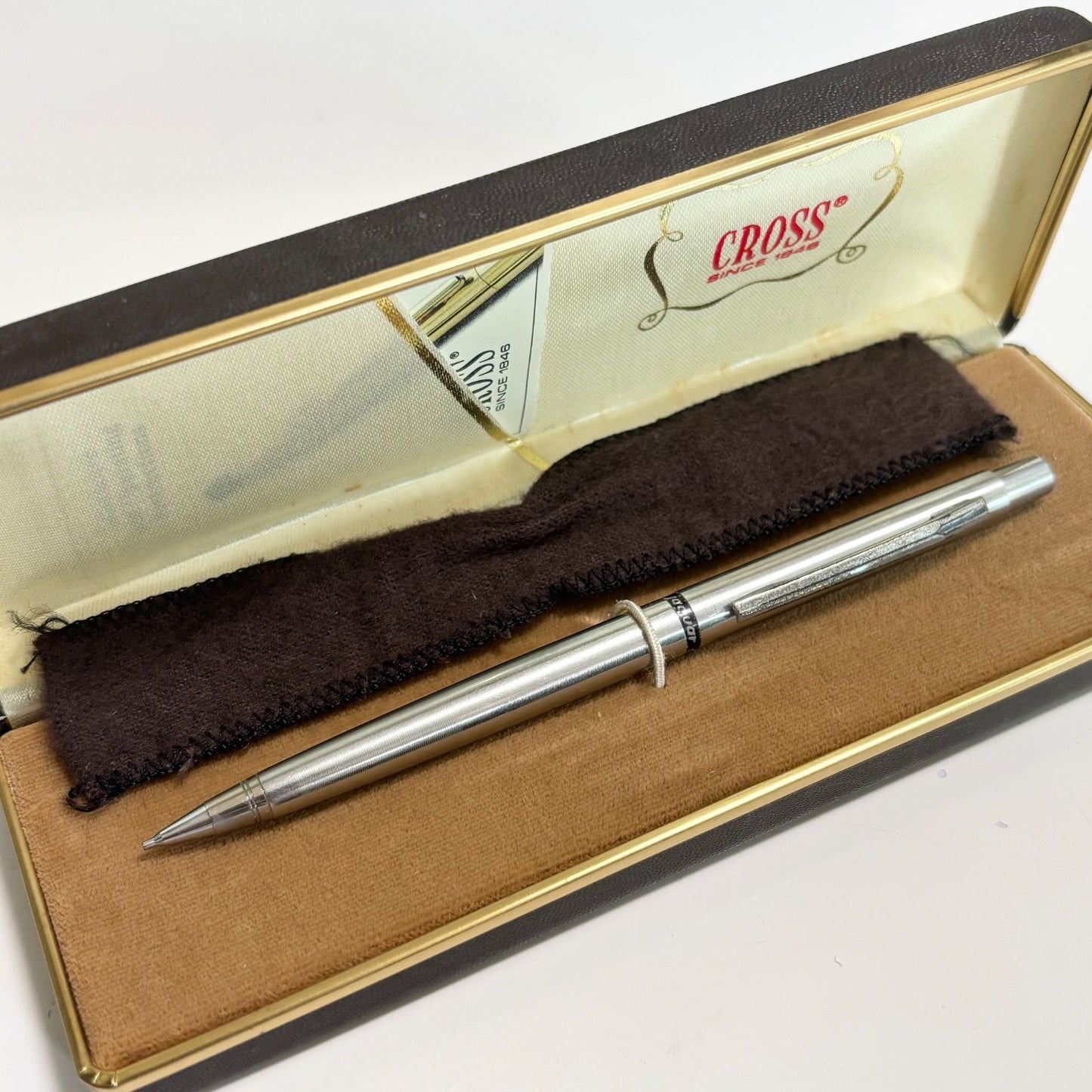 Cross Silver Mechanical Pencil with Case Used Japan Import