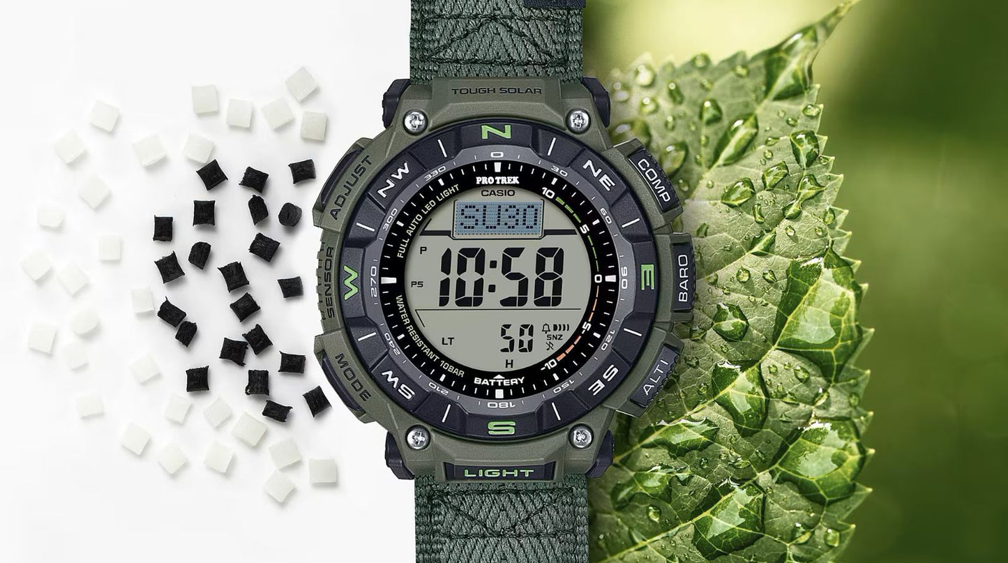 Casio PRO TREK Climber Line PRG-340B-3JF Digital Solar Watch with Compass and Altimeter — Japan Import