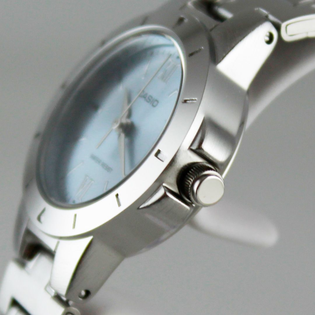 Casio LTP-1177D-2AJF Women's Watch Silver Case Light Blue Dial Quartz 3 Hands Water Resistant — Japan Import