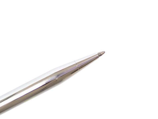 Cross Classic Century silver ballpoint pen with black ink, metal body, 5.2 inches long